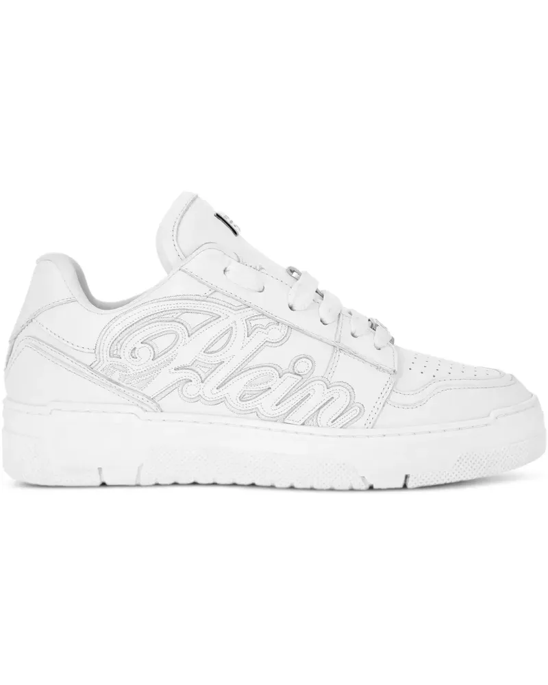 Philipp Plein Sneakers mit Logo - Weiß Weiß