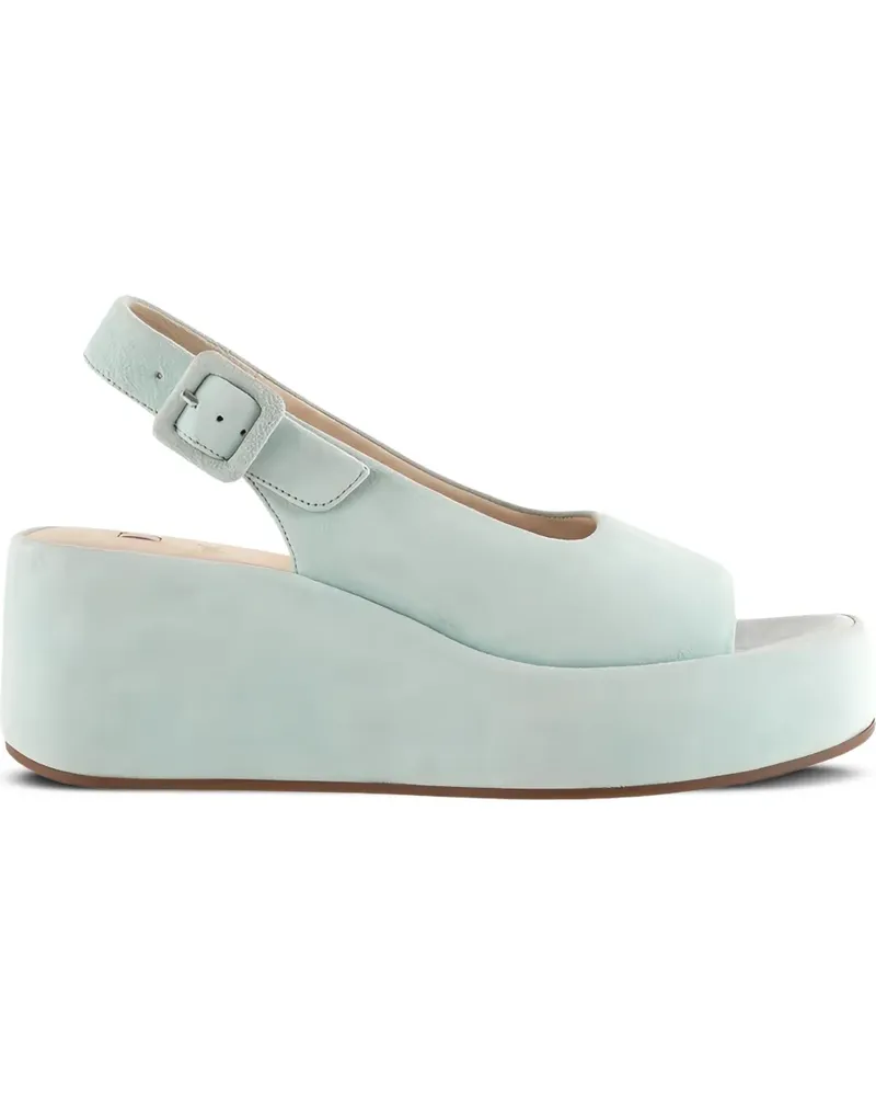 Högl Loulou Slingback-Sandalen mit Plateau - Blau Blau