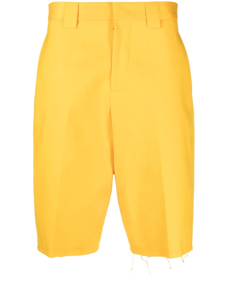 Lanvin Shorts im Distressed-Look - Gelb Gelb