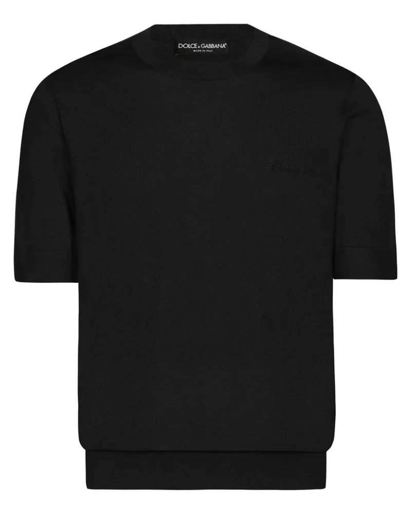 Dolce & Gabbana Pullover mit Logo-Stickerei - Schwarz Schwarz