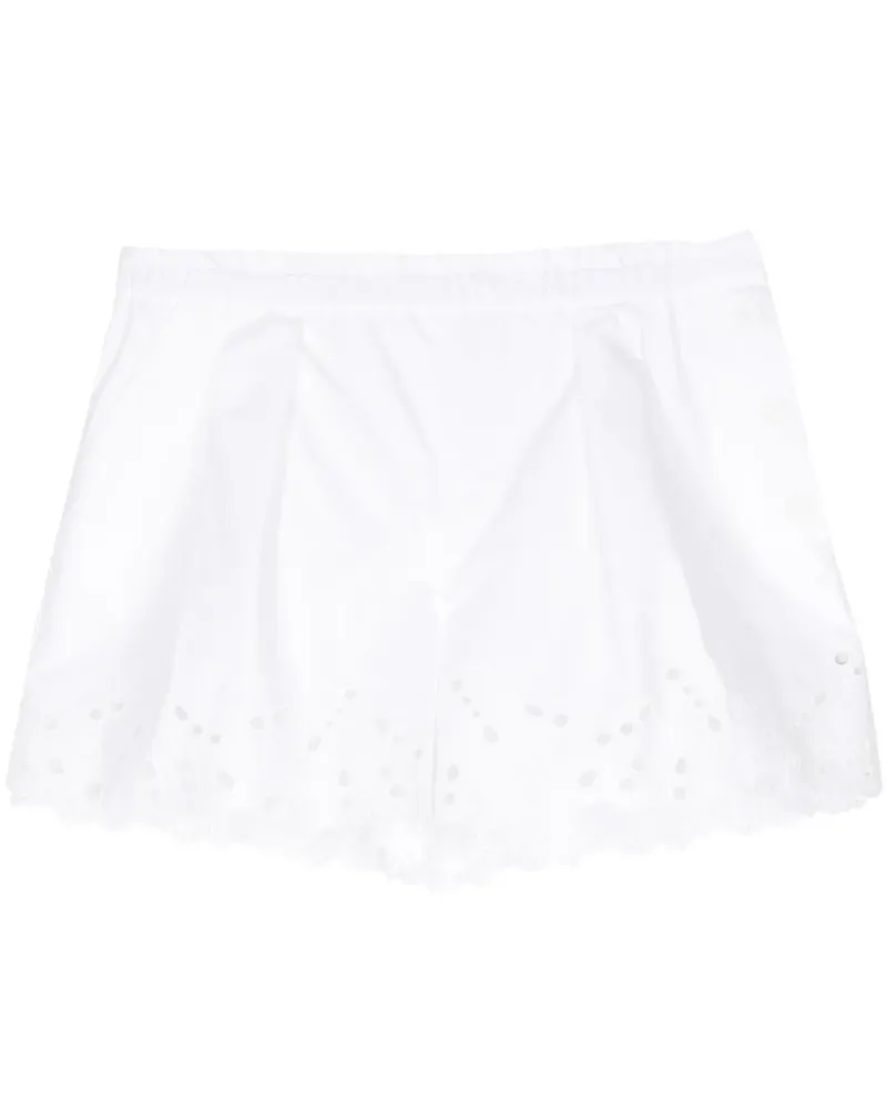 Dice Kayek Shorts mit Stickerei - Weiß Weiß
