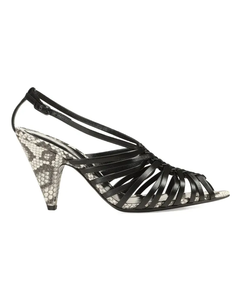 Sergio Rossi Wovenia Sandalen - Schwarz Schwarz