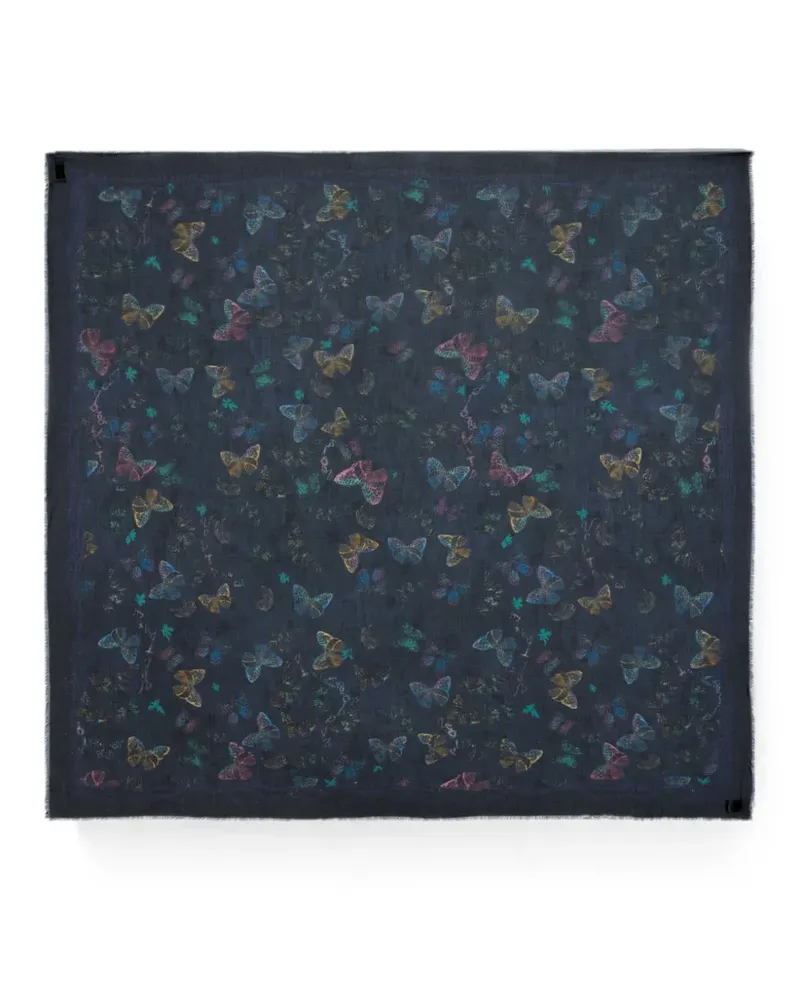 Zadig & Voltaire Kerry butterfly scarf 135 - Blau Blau