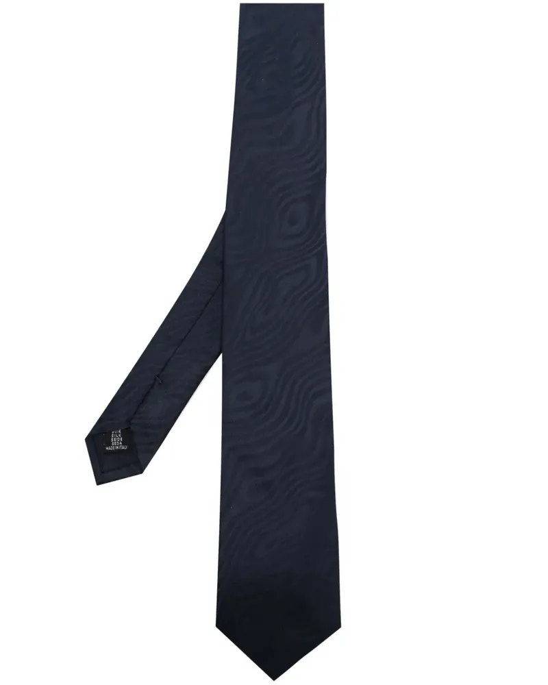 FURSAC Seidenkrawatte mit Jacquardmuster - Blau Blau