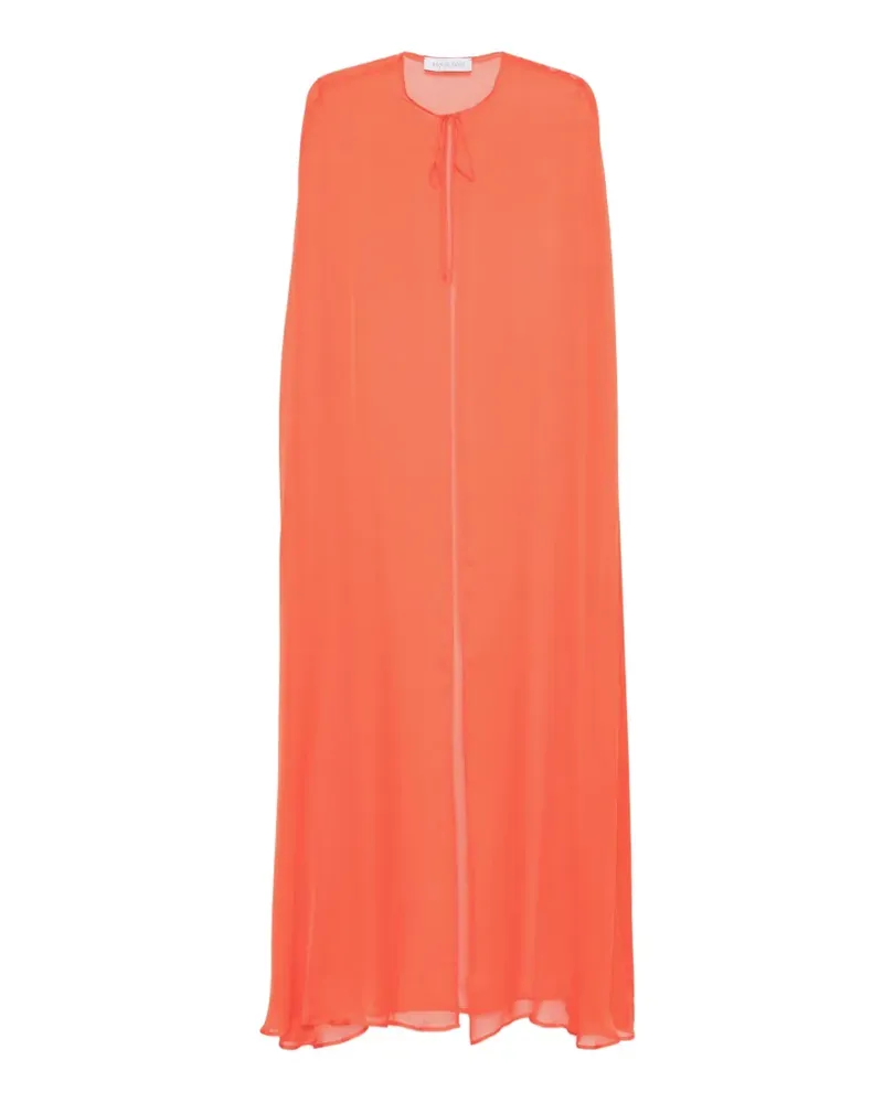 Raquel Diniz Bianca tie-neck cape - Orange Orange
