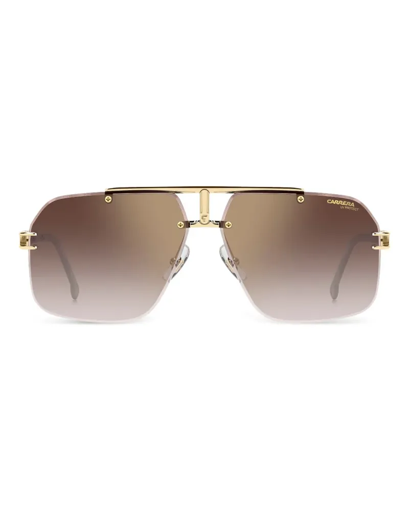 Carrera Sonnenbrille mit geometrischem Gestell - Gold Gold