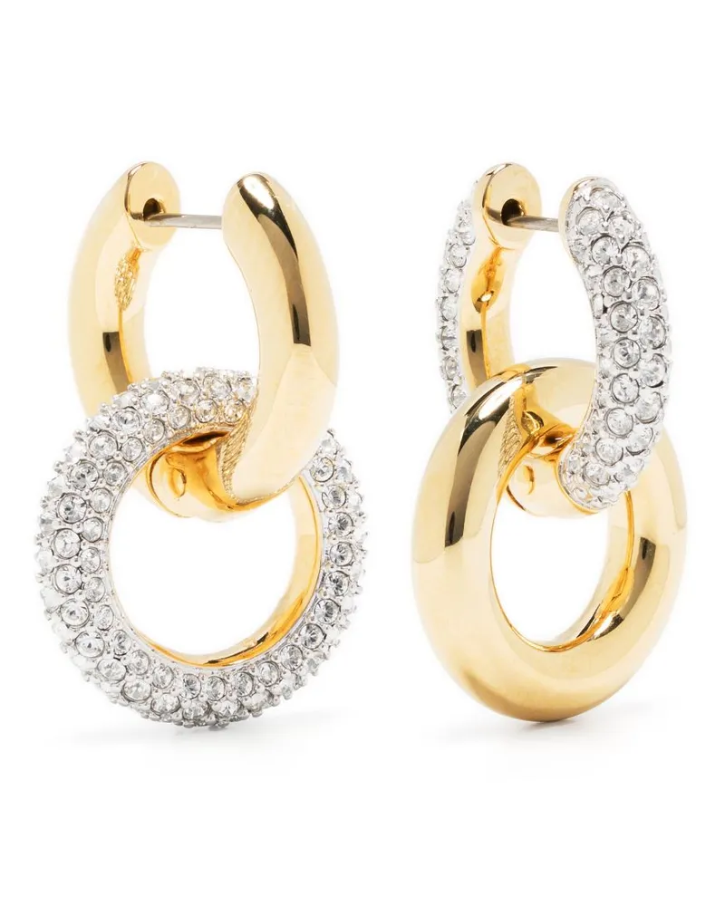 Swarovski Dextera Creolen mit Kristallen - Gold Gold