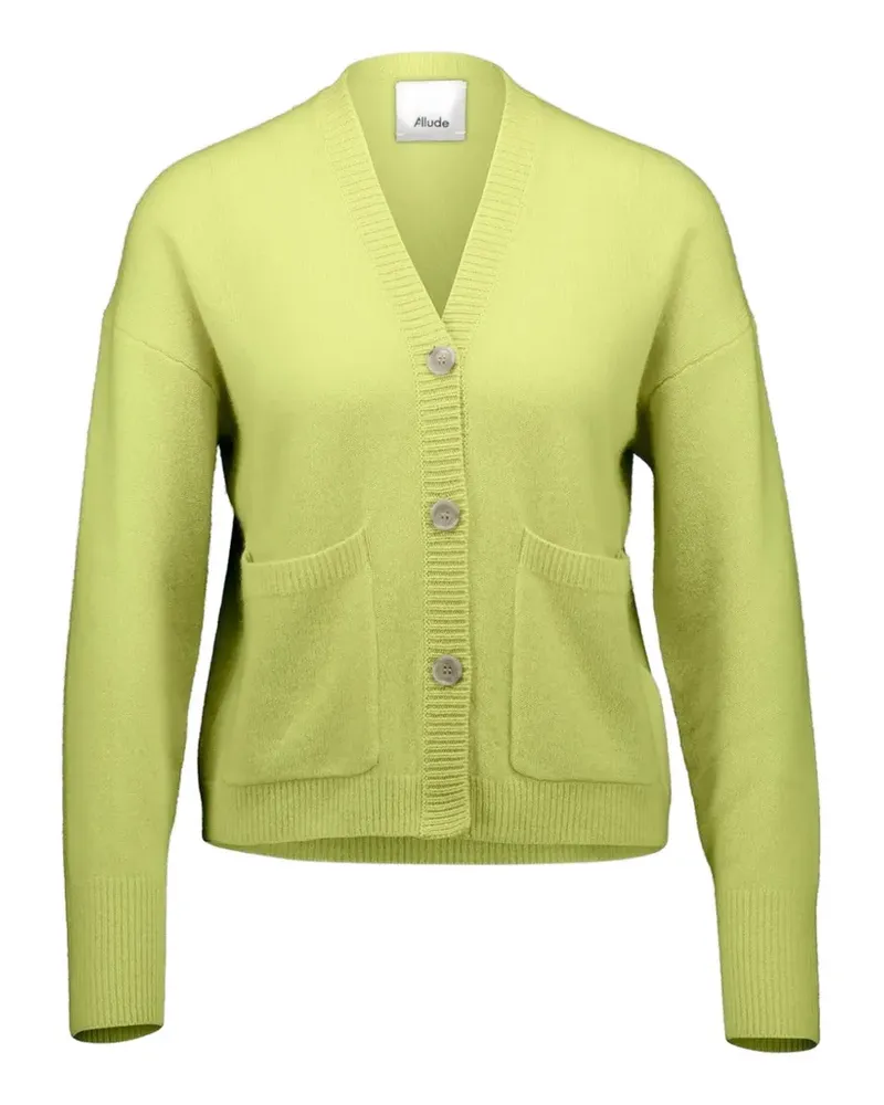 ALLUDE v-neck patch-pocket cardigan - Grün Grün