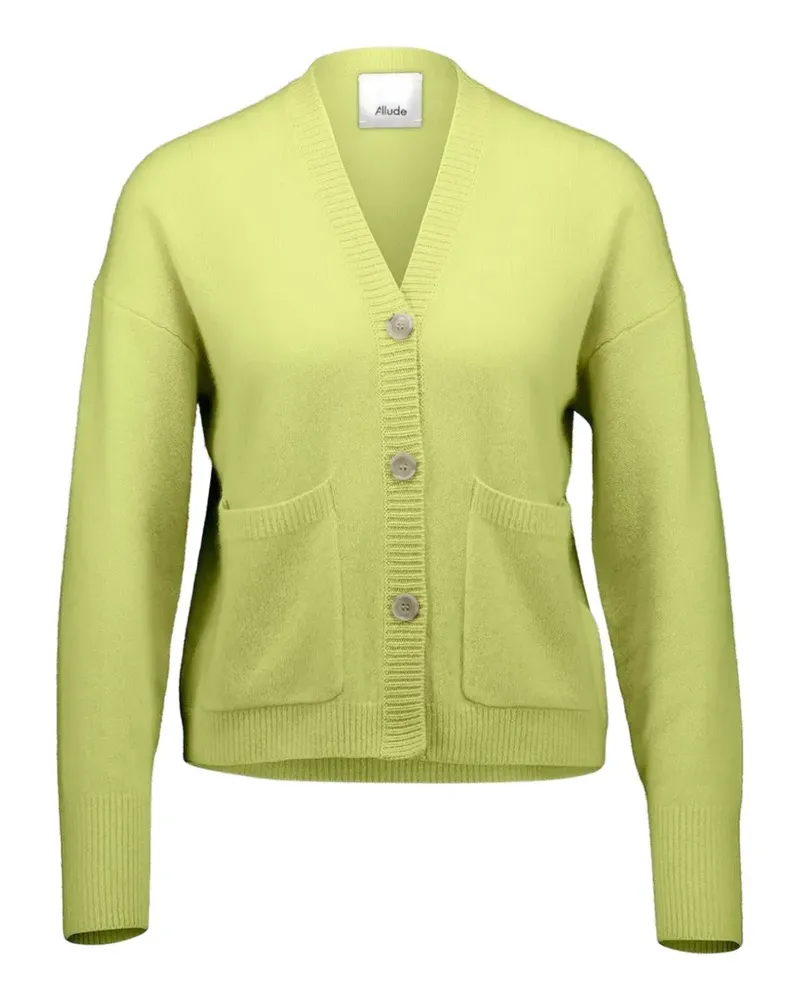 ALLUDE Cardigan mit V-Ausschnitt - Grün Grün