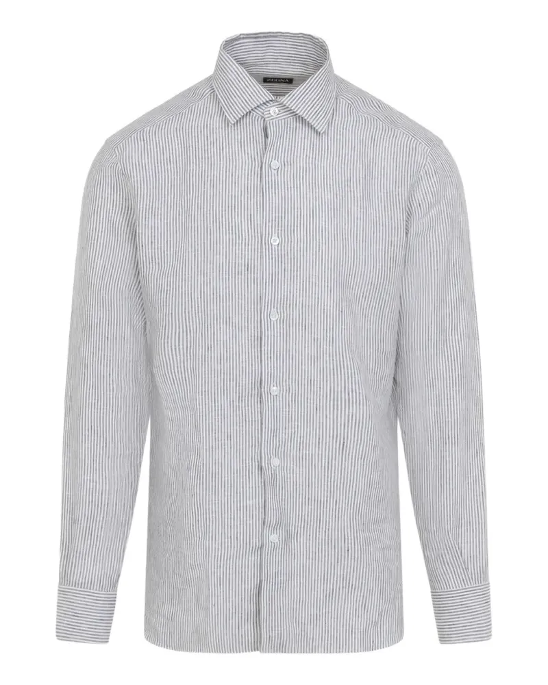 Ermenegildo Zegna striped shirt - Weiß Weiß