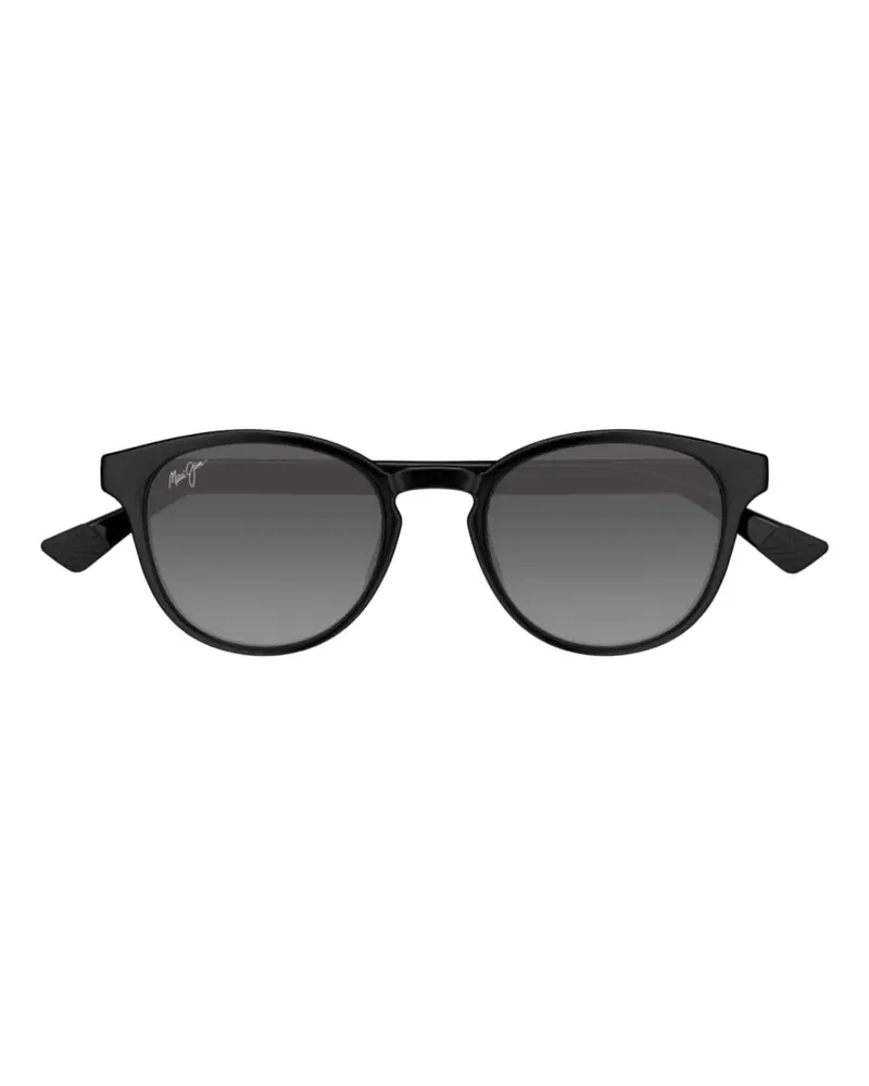 Maui Jim Runde Sonnenbrille - Schwarz Schwarz
