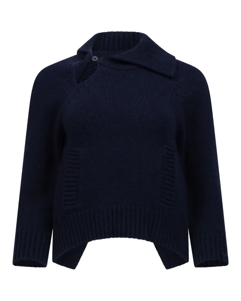 Victoria Beckham Pullover mit asymmetrischem Kragen - Blau Blau