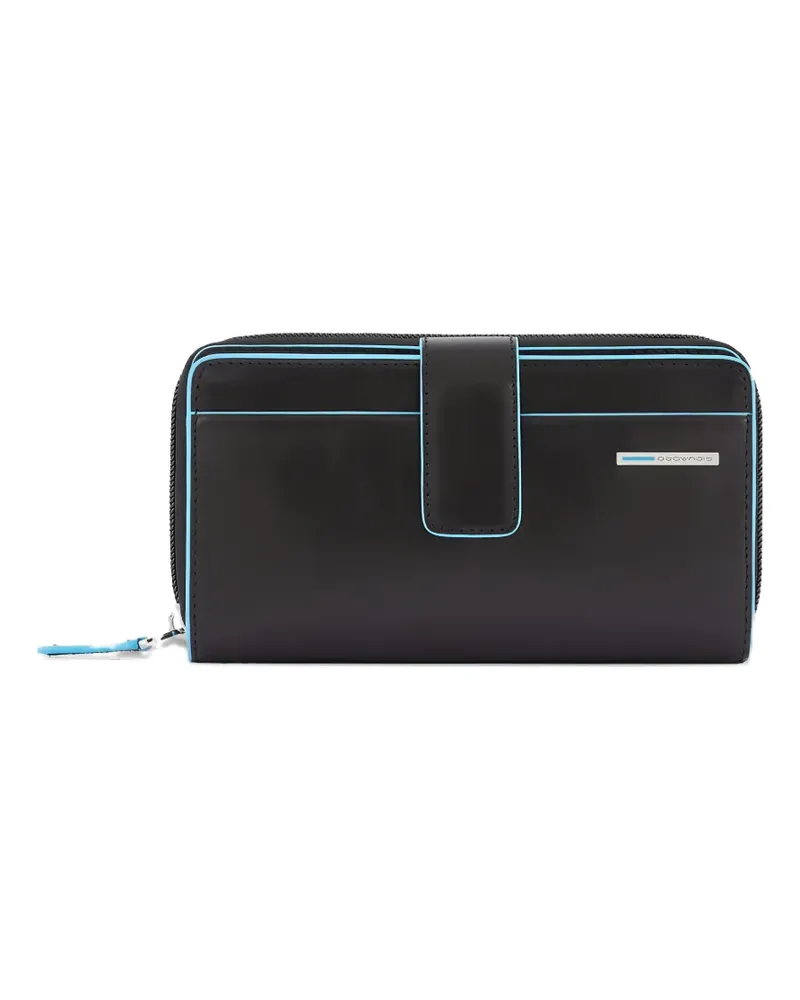 Piquadro bifold leather wallet - Schwarz Schwarz