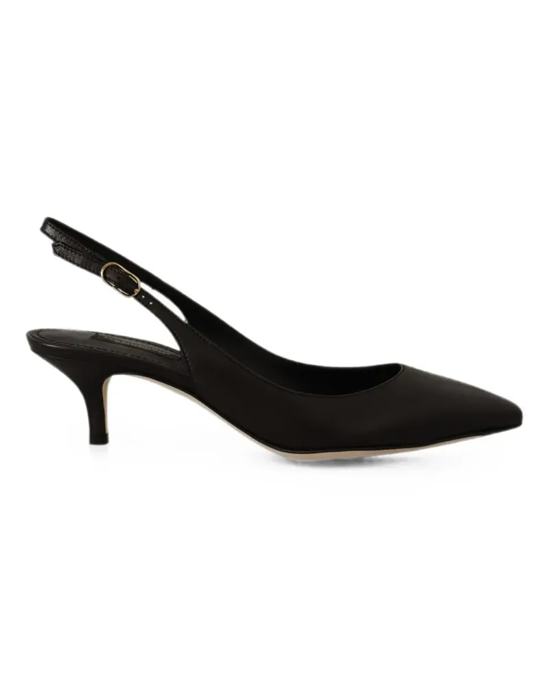 Dolce & Gabbana Spitze Slingback-Pumps - Schwarz Schwarz