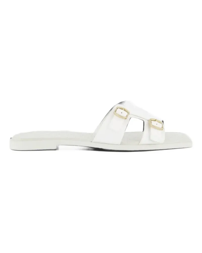 Santoni Sandalen mit Schnalle - Weiß Weiß