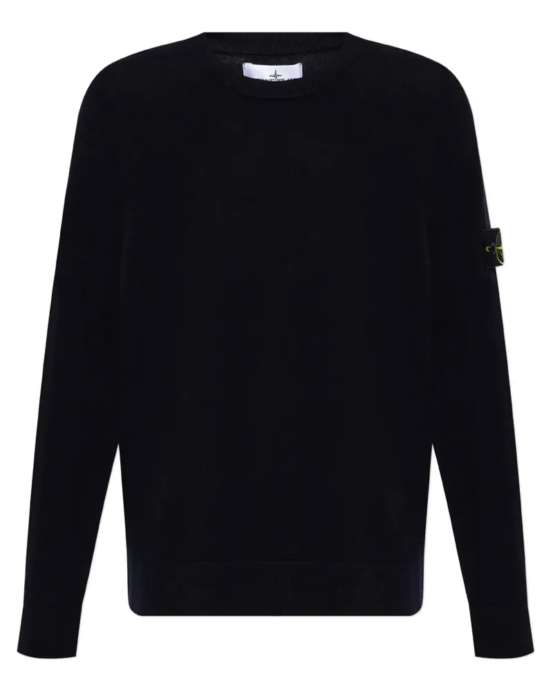 Stone Island Sweatshirt mit Kompass-Motiv - Blau Blau