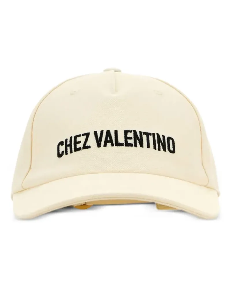 Valentino Garavani Baseballkappe aus Baumwolle - Nude Nude