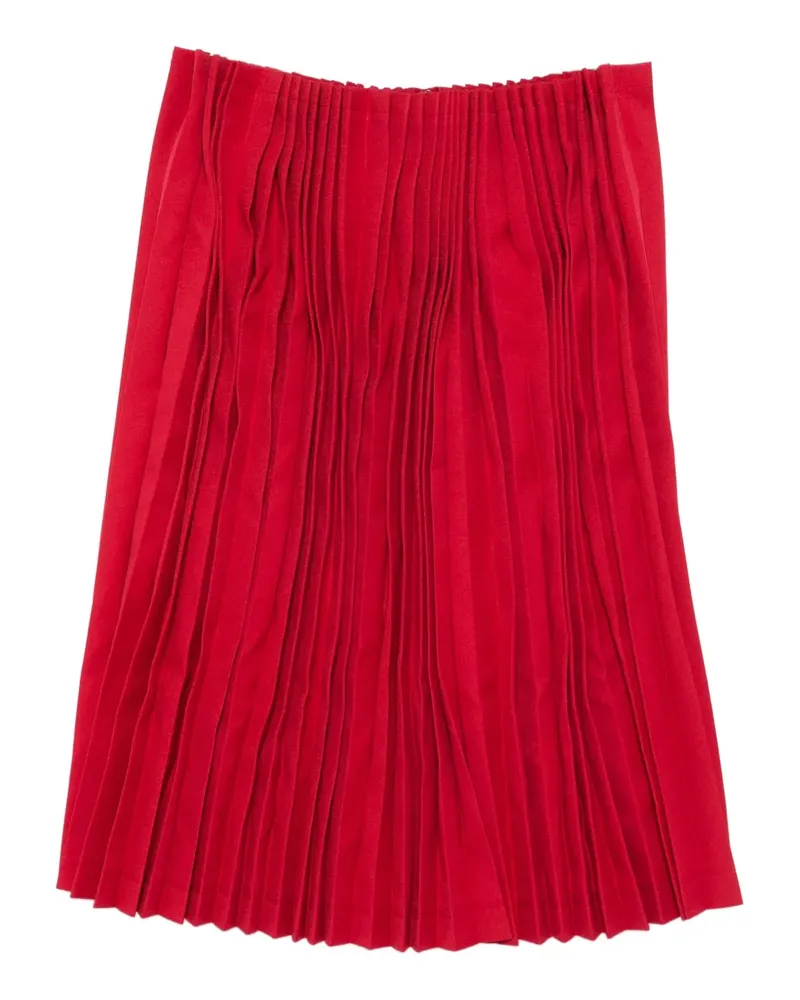 Comme des Garçons Midirock mit Falten - Rot Rot