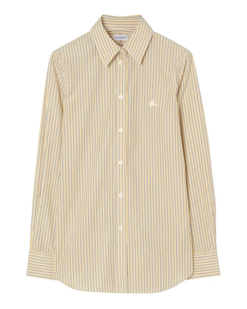 Burberry Slim-Fit-Hemd aus Baumwolle - Gelb Gelb