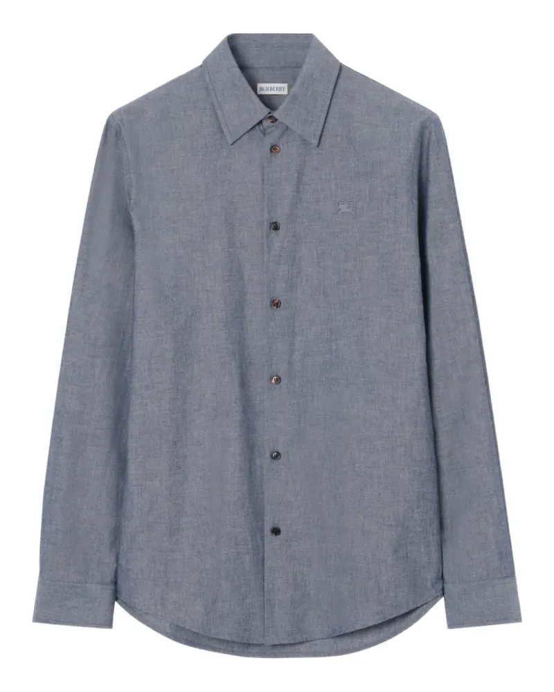 Burberry Klassisches Hemd aus Baumwollgemisch - Blau Blau