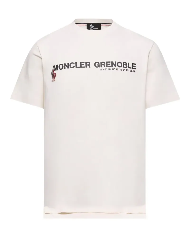 Moncler print T-shirt - Nude Nude
