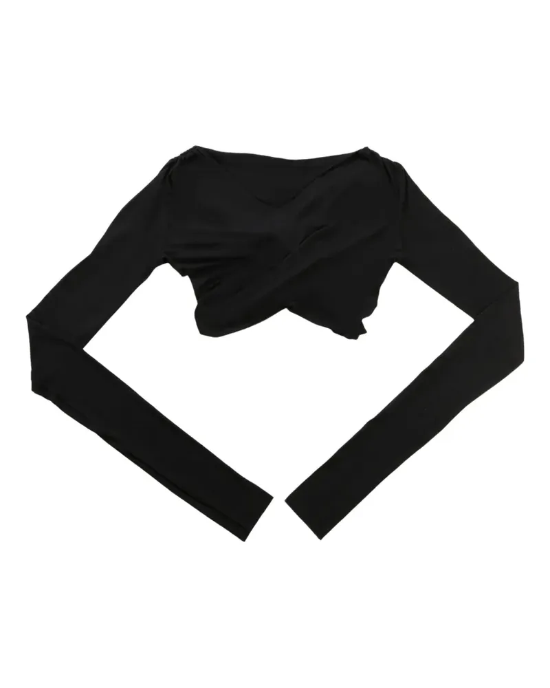 Rick Owens Lilies open-back cropped top - Schwarz Schwarz
