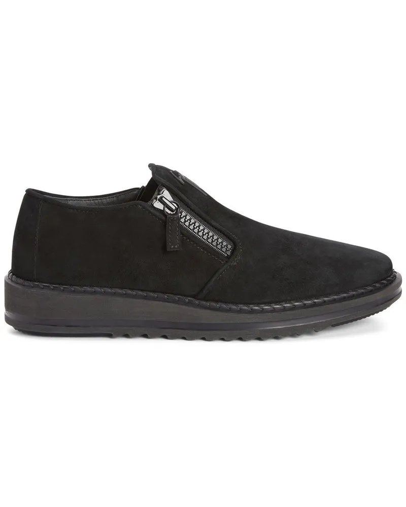 Giuseppe Zanotti Cooper Loafer mit Logo-Schild - Schwarz Schwarz