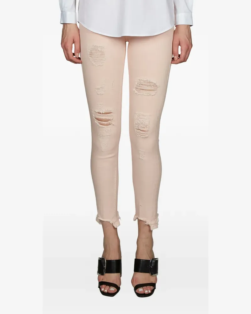 Dondup Ausgefranste Monroe Distressed-Jeans - Rosa Rosa