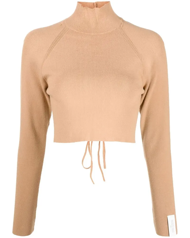 Rokh Rückenfreier Pullover - Braun Braun