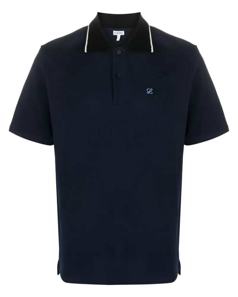 Loewe Poloshirt mit Logo-Stickerei - Blau Blau