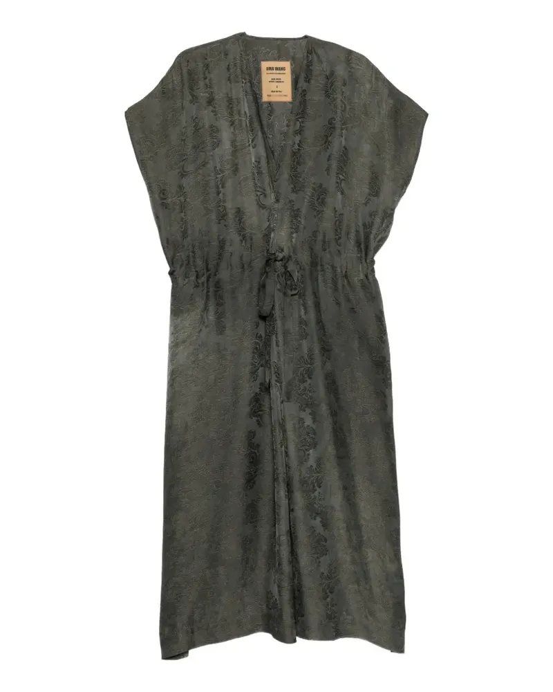 Uma Wang Jacquard-Kleid mit Kordelzug - Grün Grün