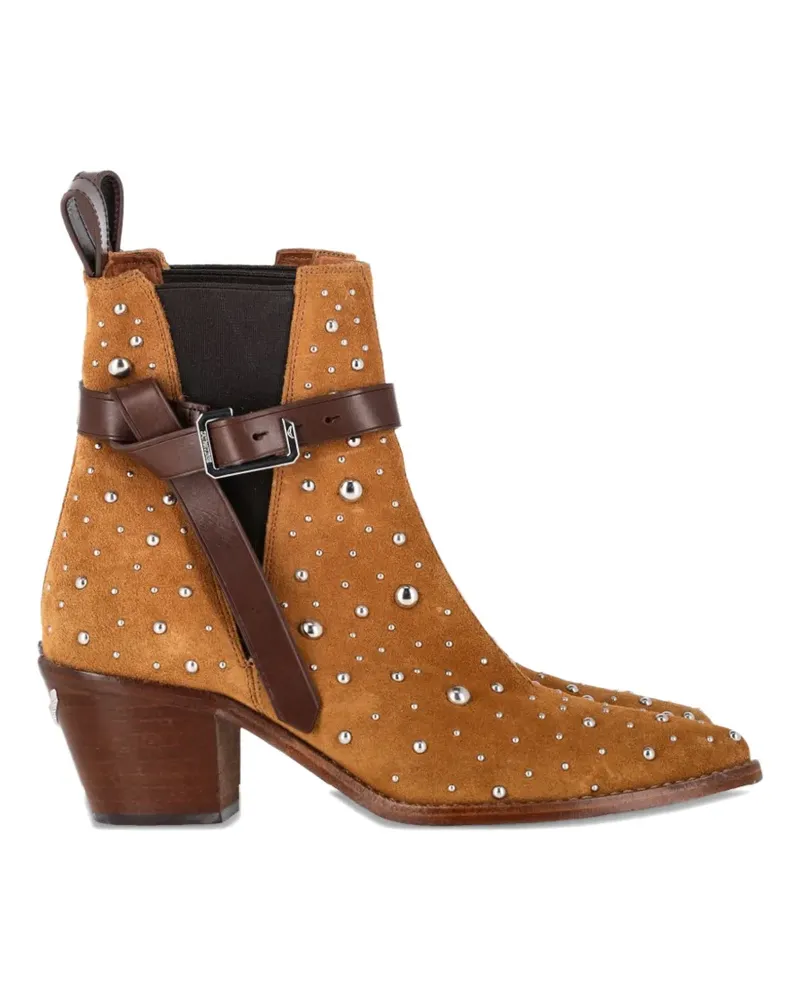 Zadig & Voltaire studded buckle boots - Braun Braun