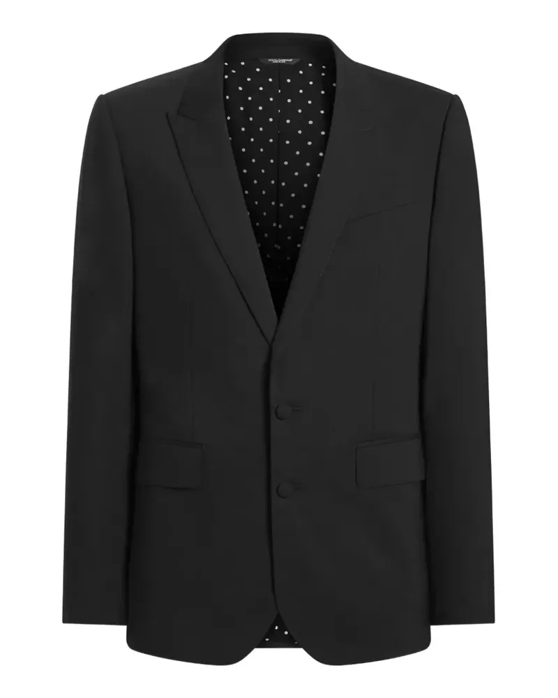 Dolce & Gabbana button-fastening blazer - Schwarz Schwarz