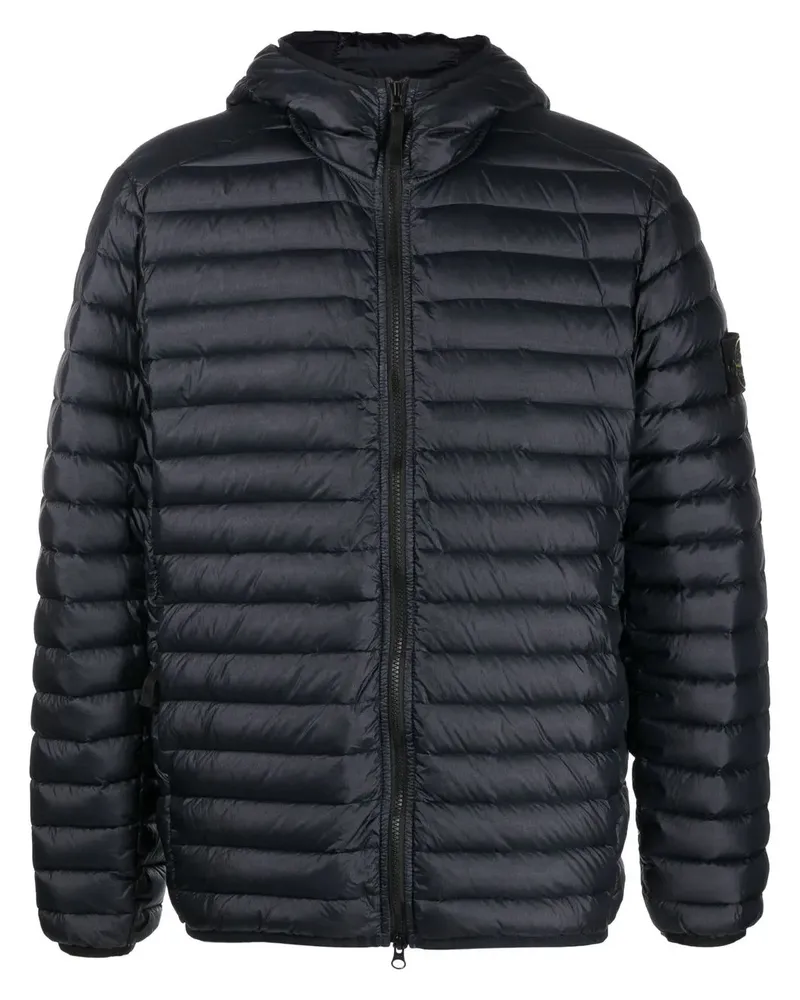 Stone Island Gefütterte Jacke mit Kompass - Blau Blau