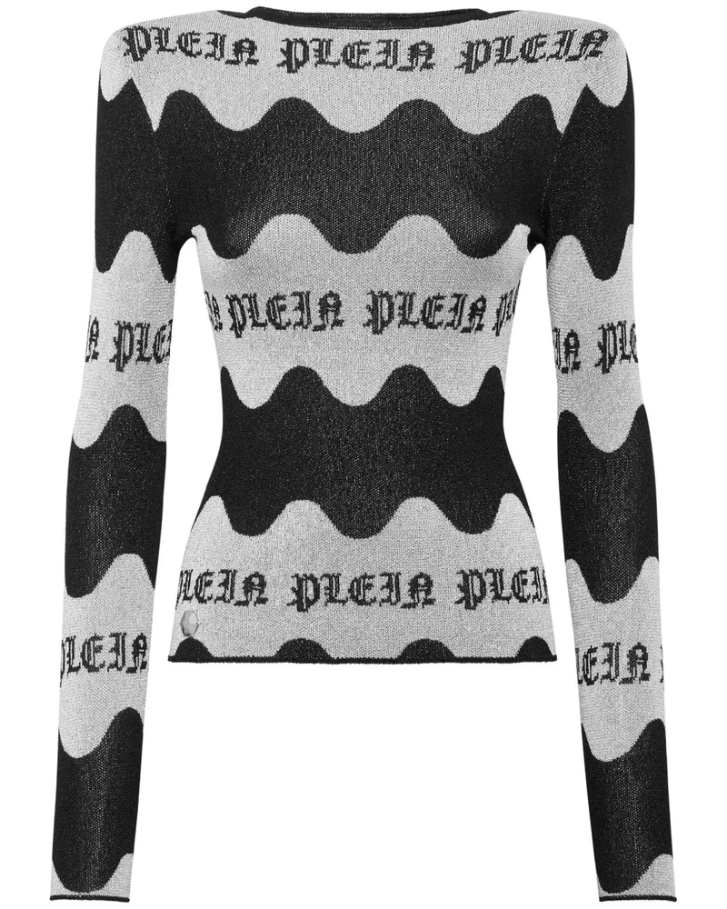 Philipp Plein Oberteil mit langen Ärmeln - Grau Grau