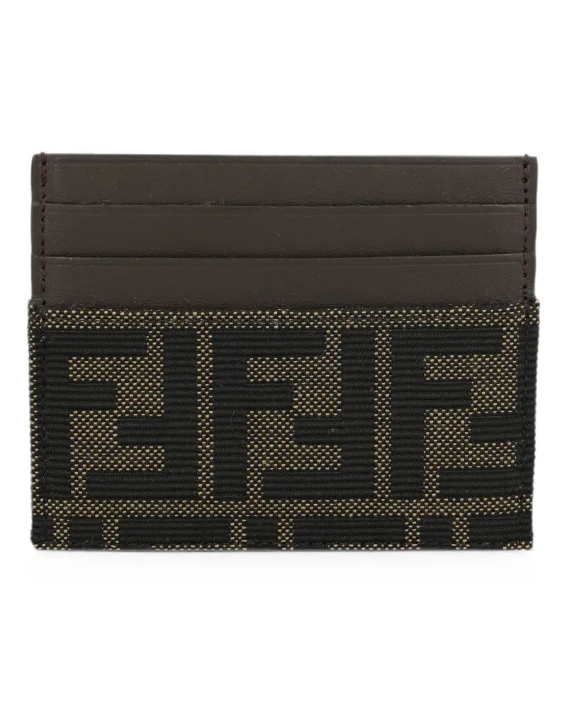 Fendi Kartenetui aus FF-Jacquard - Braun Braun
