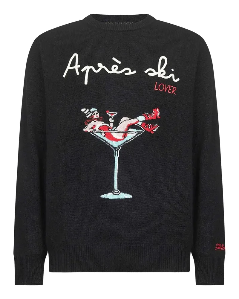 MC2 Saint Barth Heron graphic sweater - Schwarz Schwarz