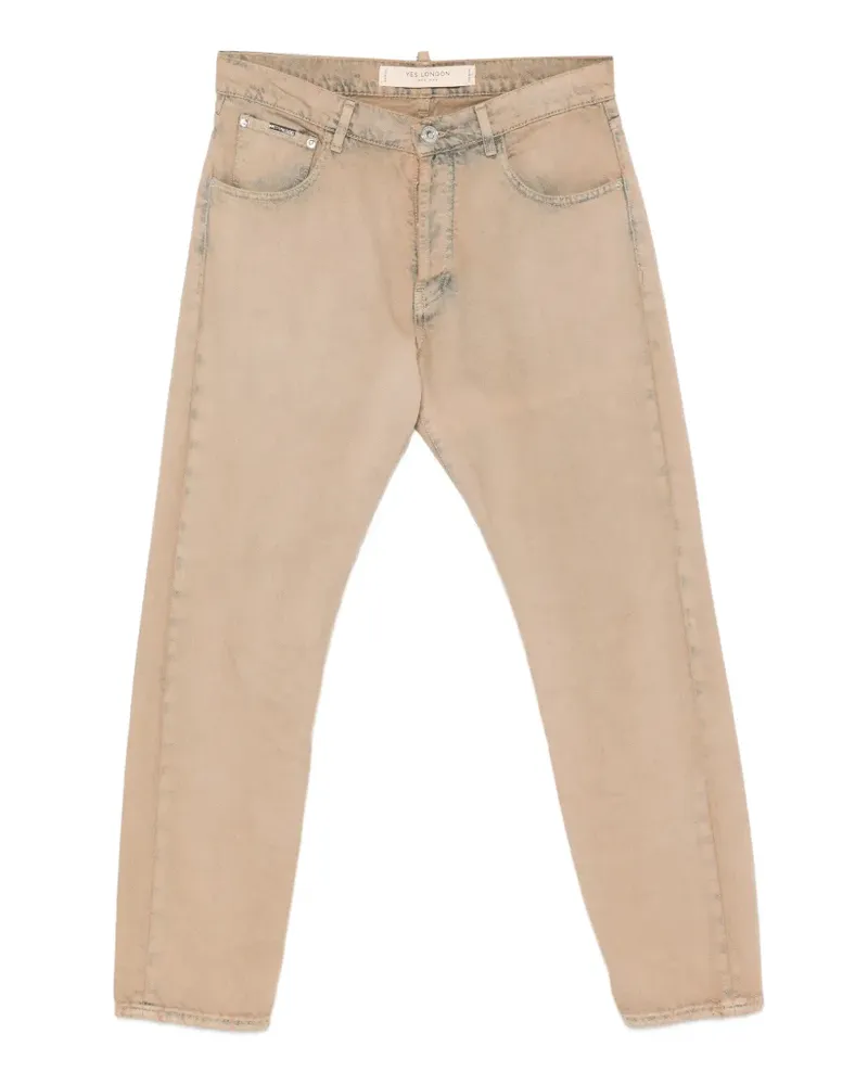 Yes London faded straight-leg jeans - Nude Nude