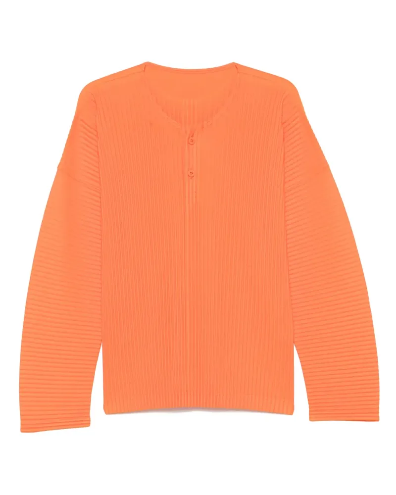 Issey Miyake Plissiertes T-Shirt - Orange Orange