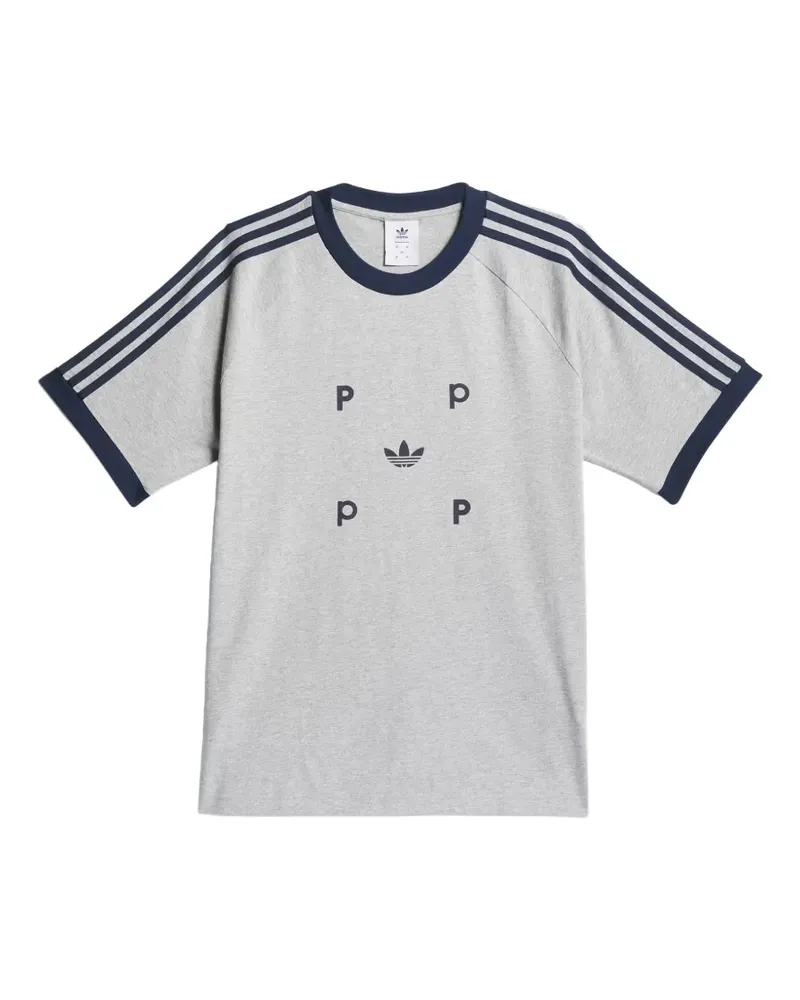 adidas x Pop Trading Company Pop Classic T-Shirt - Grau Grau