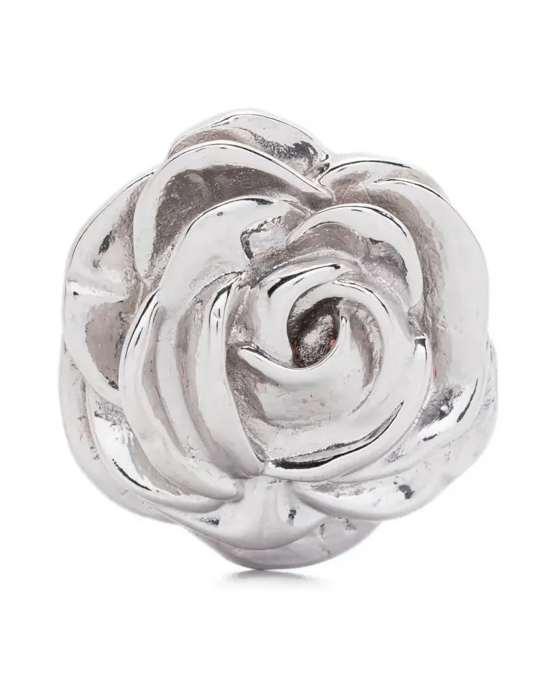 Magda Butrym Ohrringe mit Rose - Silber Silber