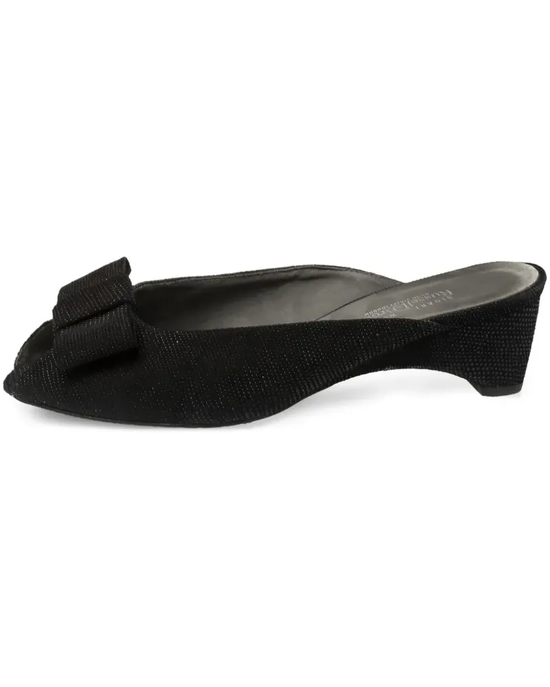 Stuart Weitzman Pantoletten mit Blockabsatz - Schwarz Schwarz