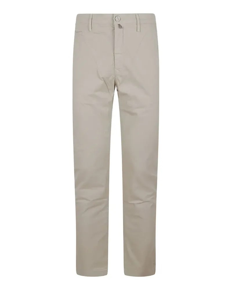 Jacob Cohën logo-patch trousers - Nude Nude