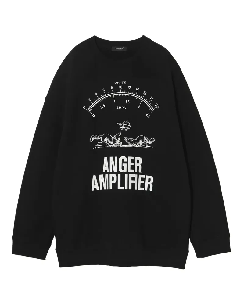 Undercover Sweatshirt mit Voltmeter-Print - Schwarz Schwarz
