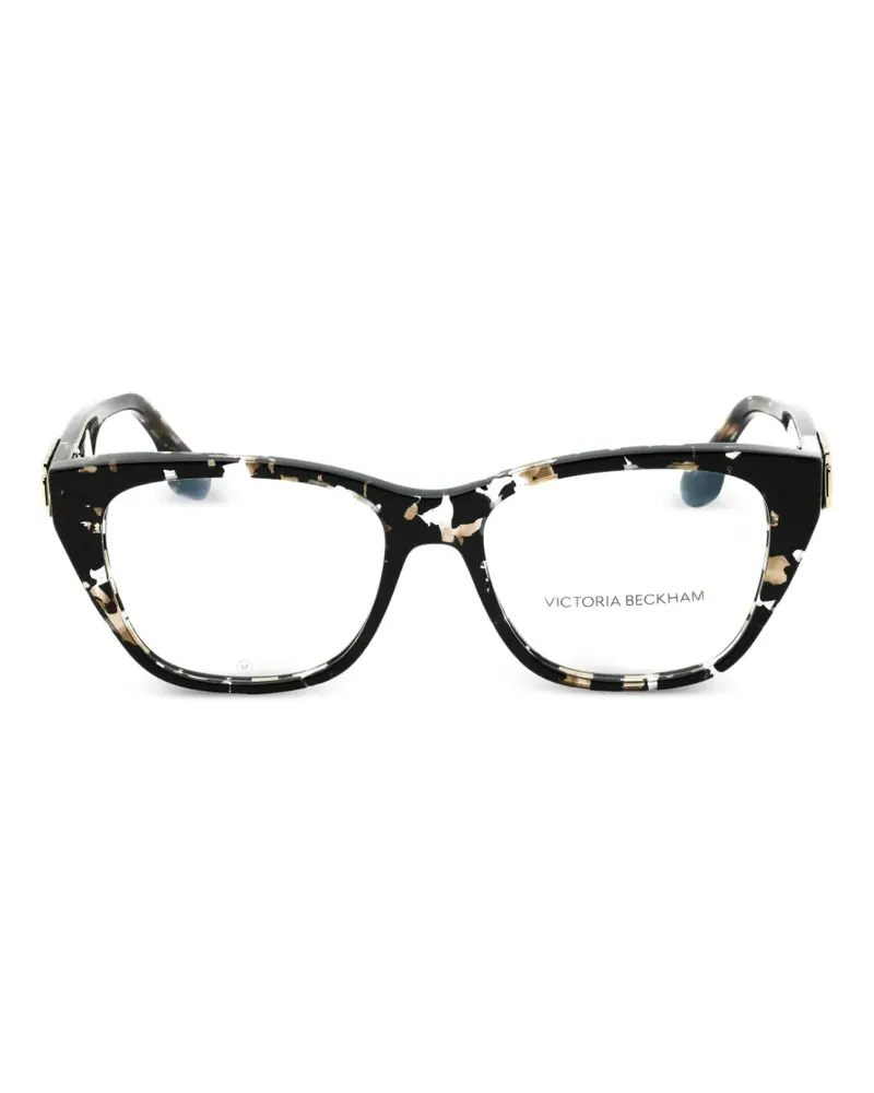 Victoria Beckham Cat-Eye-Brille in Schildpattoptik - Schwarz Schwarz