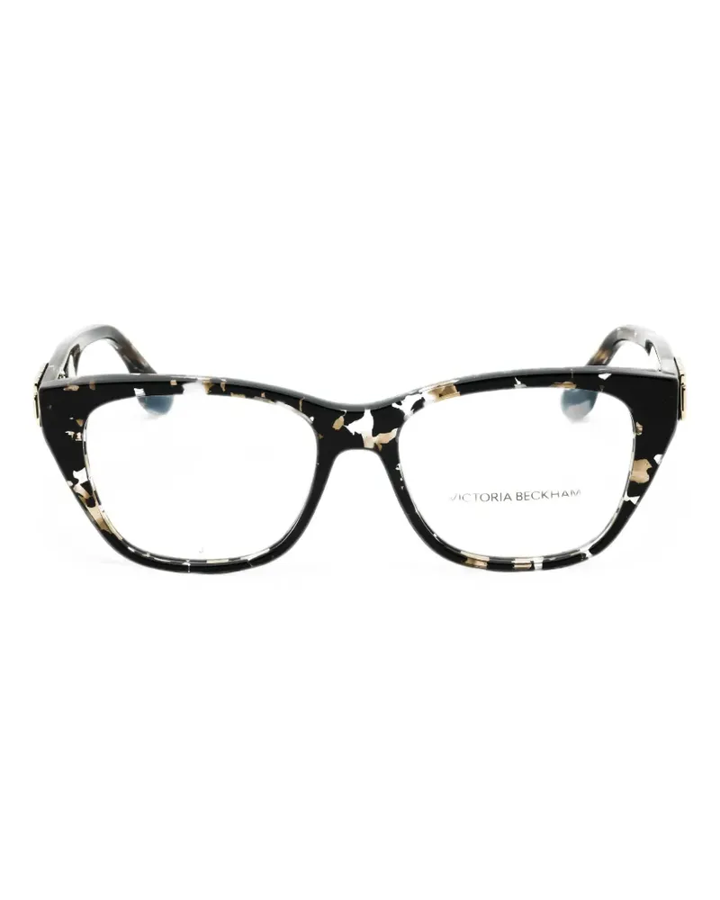 Victoria Beckham Cat-Eye-Brille in Schildpattoptik - Schwarz Schwarz