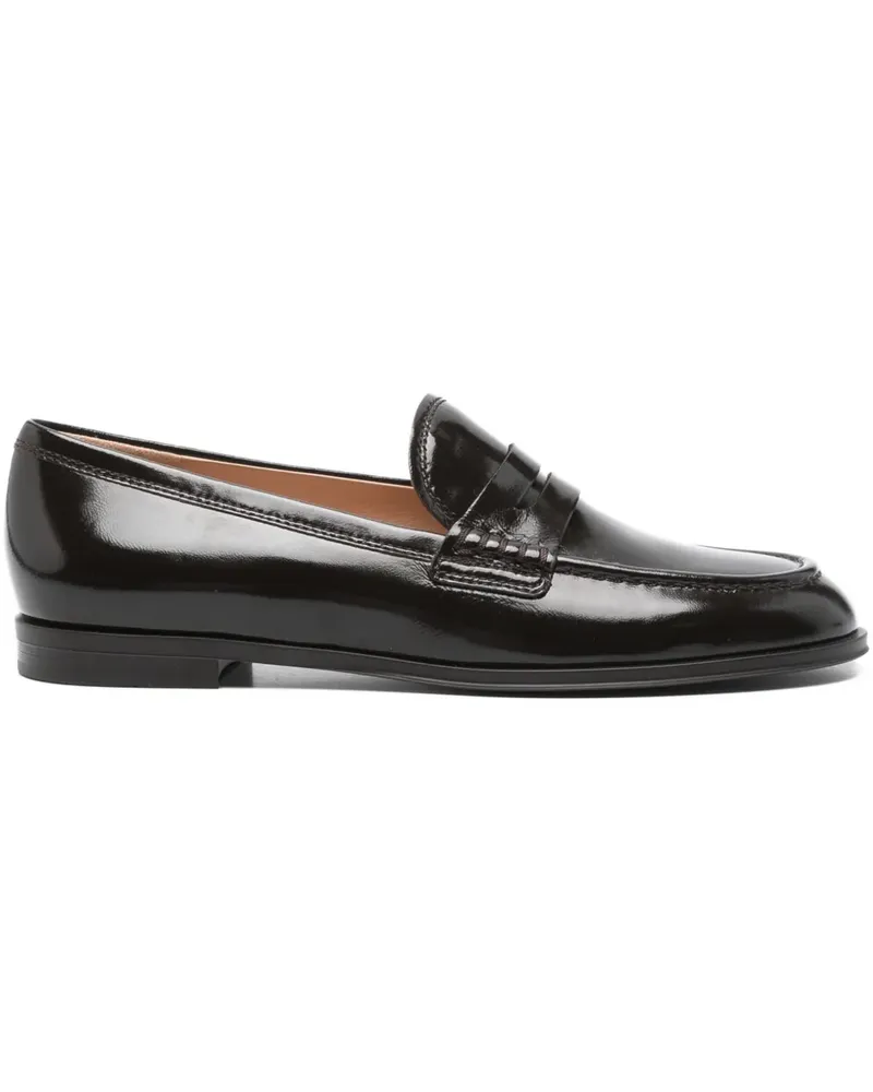 Gianvito Rossi Penny-Loafer aus Leder - Braun Braun