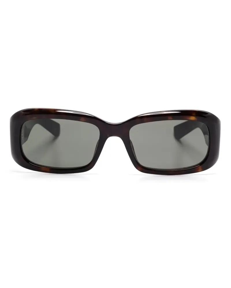 Saint Laurent Sonnenbrille mit eckigem Gestell - Braun Braun