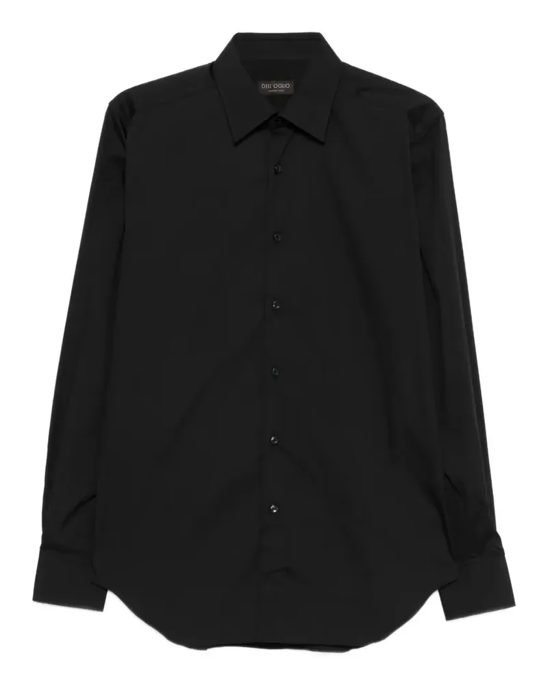 Dell'oglio Klassisches Hemd - Schwarz Schwarz