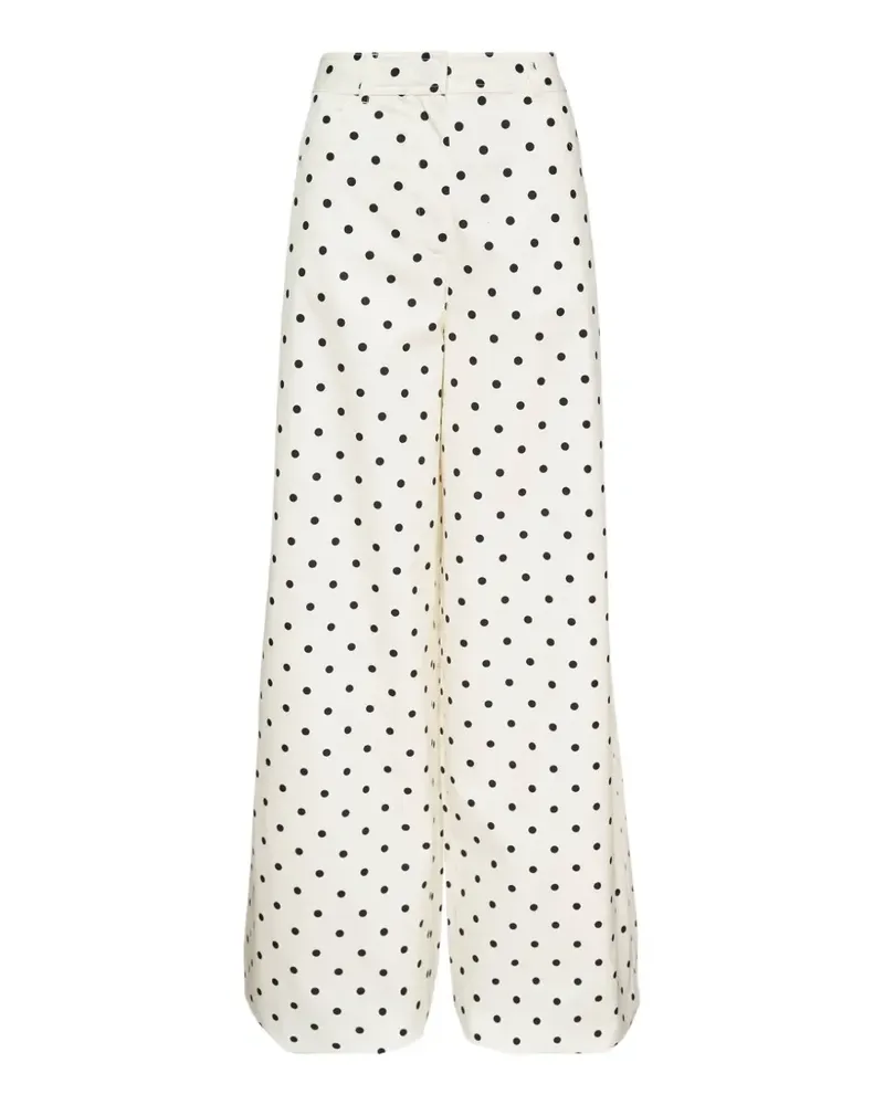 MSGM polka-dot trousers - Weiß Weiß